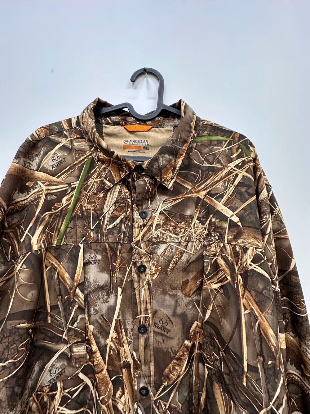 Magellan Outdoors Realtree-Style Camo Field Jacket in Brown and Green